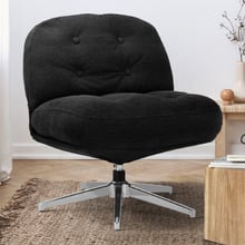 Adler Corduroy Swivel Accent Chair